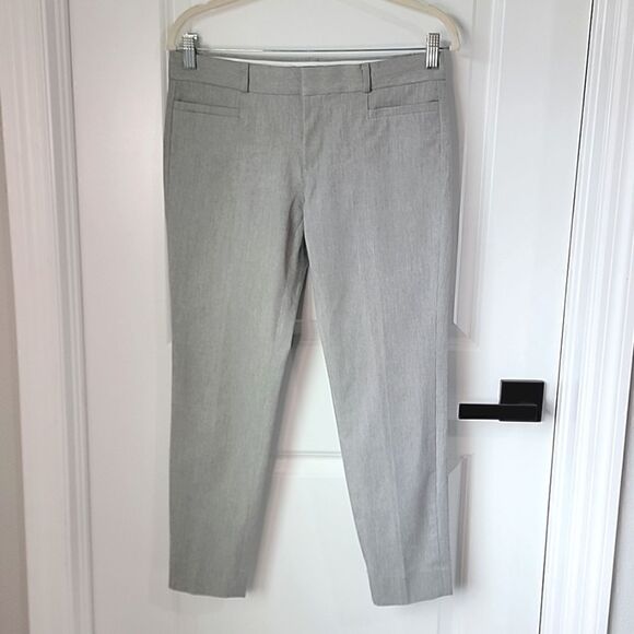 Banana Republic Factory Gray Sloan Slim Fit Dress Pants - 4 Petite - Picture 1 of 13